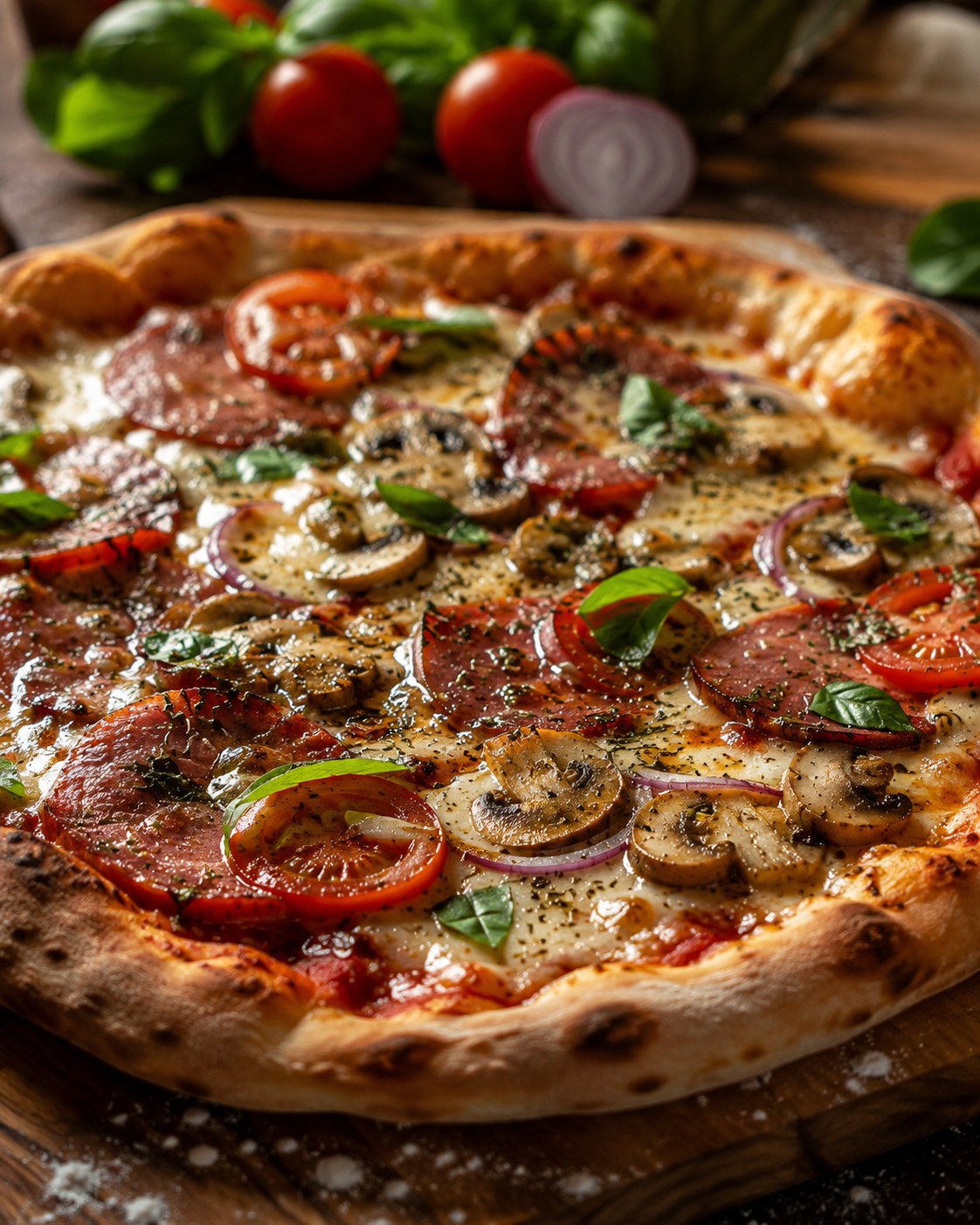 Pizza artesanal casera
